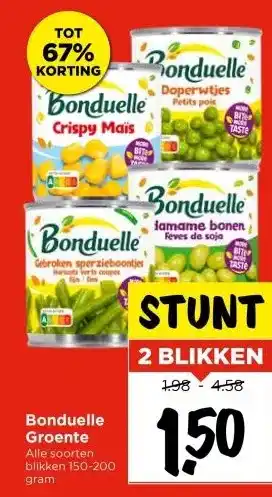 Vomar Voordeelmarkt Bonduelle Groente aanbieding