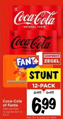 Vomar Voordeelmarkt Coca-Cola of Fanta aanbieding