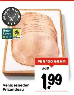 Vomar Voordeelmarkt Versgesneden Fricandeau aanbieding
