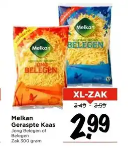 Vomar Voordeelmarkt Melkan Geraspte Kaas aanbieding