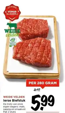 Vomar Voordeelmarkt WEIDE VELDEN lerse Biefstuk aanbieding