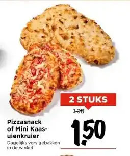Vomar Voordeelmarkt Pizzasnack of Mini Kaas- uienkruier aanbieding