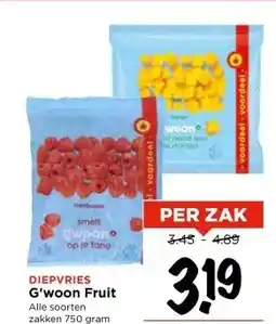 Vomar Voordeelmarkt DIEPVRIES G'woon Fruit aanbieding