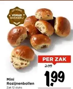 Vomar Voordeelmarkt Mini Rozijnenbollen aanbieding