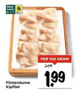 Vomar Voordeelmarkt Flinterdunne Kipfilet aanbieding