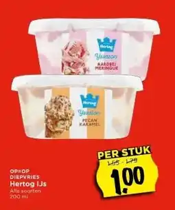 Vomar Voordeelmarkt DIEPVRIES Hertog IJs aanbieding