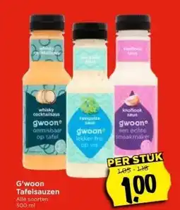 Vomar Voordeelmarkt G'woon Tafelsauzen aanbieding