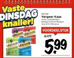 Vomar Voordeelmarkt Vergeer Kaas aanbieding