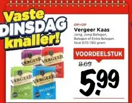 Vomar Voordeelmarkt Vergeer Kaas aanbieding