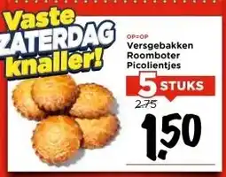 Vomar Voordeelmarkt Versgebakken Roomboter Picolientjes aanbieding