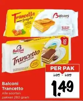 Vomar Voordeelmarkt Balconi Trancetto aanbieding