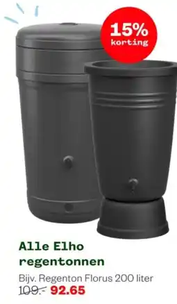 Welkoop Alle Elho regentonnen aanbieding