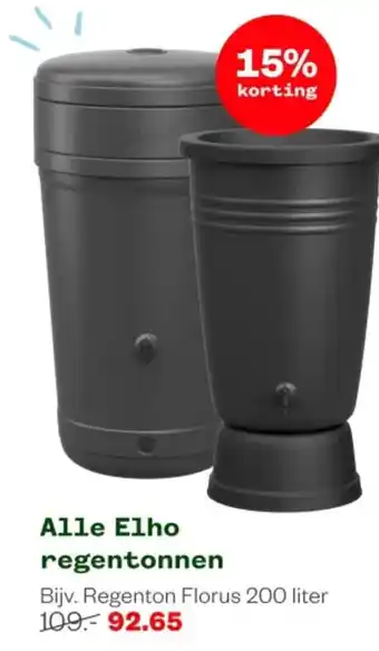 Welkoop Alle Elho regentonnen aanbieding