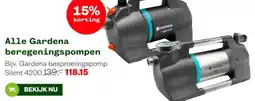 Welkoop Alle Gardena beregeningspompen aanbieding