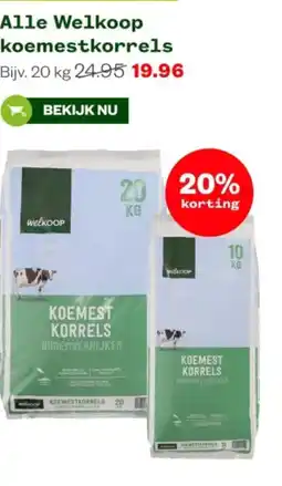 Welkoop Alle Welkoop koemestkorrels aanbieding