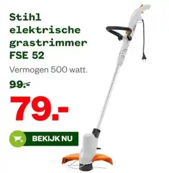 Welkoop Stihl elektrische grastrimmer FSE 52 aanbieding