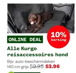 Welkoop Alle Kurgo reisaccessoires hond aanbieding