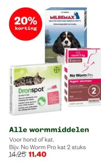 Welkoop Alle wormmiddelen aanbieding