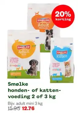 Welkoop Smølke honden of katten voeding aanbieding