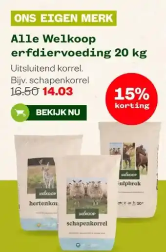 Welkoop Alle Welkoop erfdiervoeding aanbieding