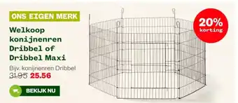 Welkoop Welkoop konijnenren Dribbel of Dribbel Maxi aanbieding