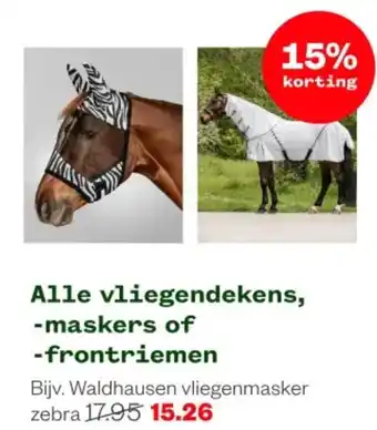 Welkoop Alle vliegendekens, maskers of frontriemen aanbieding