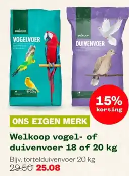 Welkoop Welkoop vogel of duivenvoer aanbieding
