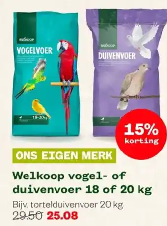 Welkoop Welkoop vogel of duivenvoer aanbieding