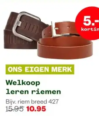 Welkoop Welkoop leren riemen aanbieding