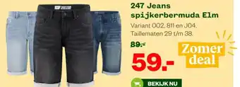 Welkoop 247 Jeans spijkerbermuda Elm aanbieding