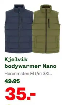Welkoop Kjelvik bodywarmer Nano aanbieding