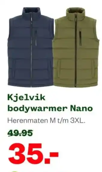 Welkoop Kjelvik bodywarmer Nano aanbieding