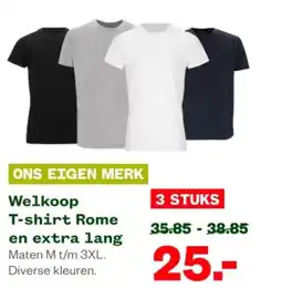 Welkoop Welkoop T-shirt Rome en extra lang aanbieding