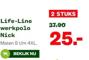 Welkoop Life Line werkpolo Nick aanbieding