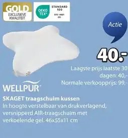 Jysk Skaget traagschuim kussen aanbieding