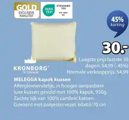 Jysk Melegga kapok kussen aanbieding