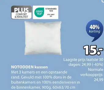Jysk Notodden kussen aanbieding