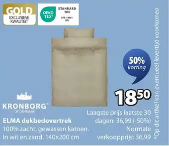 Jysk Elma dekbedovertrek aanbieding
