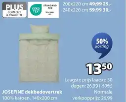 Jysk Josefine dekbedovertrek aanbieding