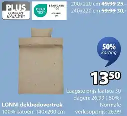 Jysk Lonni dekbedovertrek aanbieding