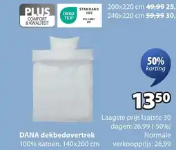 Jysk Dana dekbedovertrek aanbieding