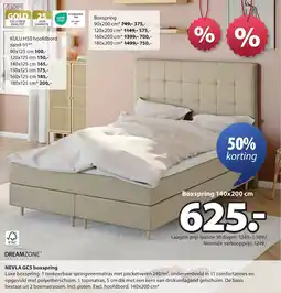 Jysk Nevla gc5 boxspring aanbieding