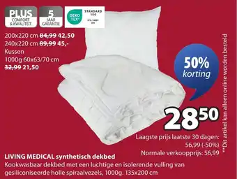 Jysk Living medical synthetisch dekbed aanbieding