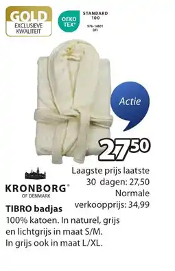 Jysk Tibro badjas aanbieding