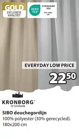 Jysk Sibo douchegordijn aanbieding