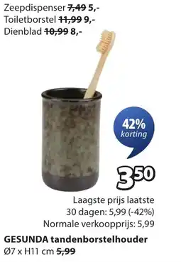 Jysk Gesunda tandenborstelhouder aanbieding