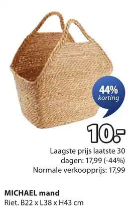 Jysk Michael mand aanbieding