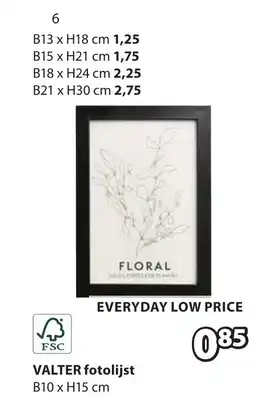 Jysk Valter fotolijst aanbieding