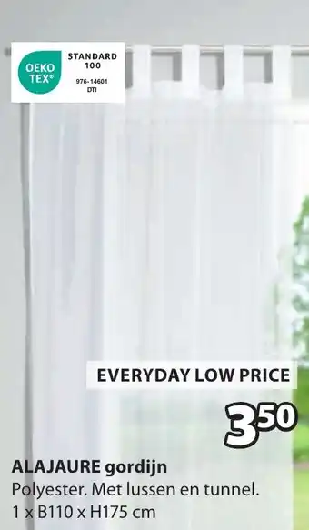 Jysk Alajaure gordijn aanbieding