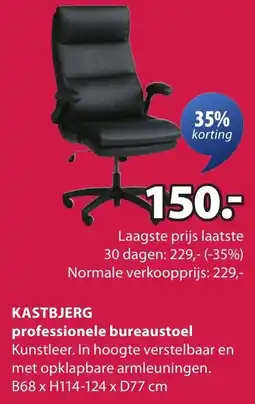 Jysk Kastbjerg professionele bureaustoel aanbieding